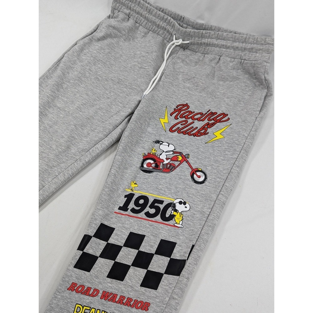 Peanuts Sweatpants Size XXL Adult Peanuts Racing Club Jogger Embroidered EUC